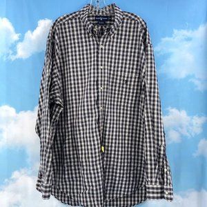Ralph Lauren Mens Long Sleeve Oxford Big Shirt XL Black Yellow Red White Green